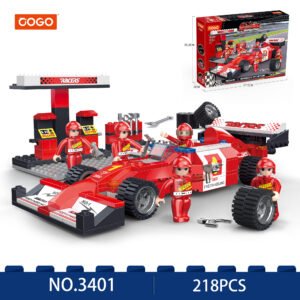 COGO 218 PCS Pull-Back Racing Car Building Blocks Set