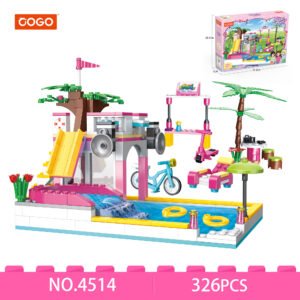 COGO 302 PCS Girls Swimming Pool Building Blocks Set