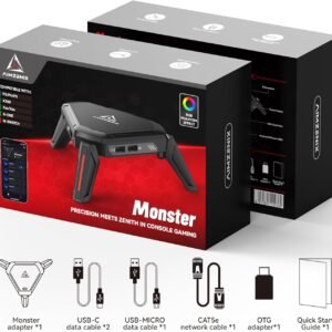 محول ماوس وكيبورد للكونسول AIMZENIX Monster Emulator لألعاب FPS والاحتراف