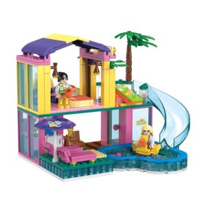 COGO 4589 Water Park Building Blocks Set (Happy Journey Series)
