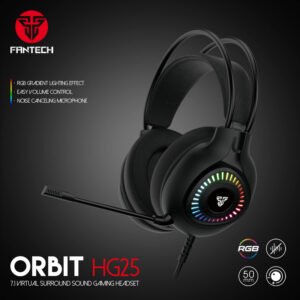سماعة الألعاب Fantech Orbit HG25 بصوت محيطي افتراضي 7.1 وإضاءة RGB