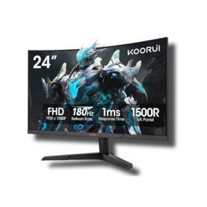KOORUI 24 inch Curved Gaming Monitor