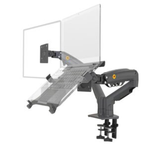 North Bayou NB F160 Dual Monitor Gas Spring Desk Mount