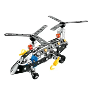 Metal Helicopter Building Kit – 127 PCS STEM Construction Toy