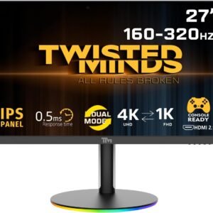 Twisted Minds TMDX27B 27" Dual Switch Gaming Monitor
