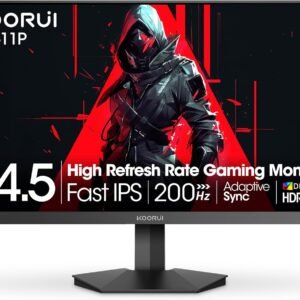 شاشة الألعاب KOORUI G2511P مقاس 24.5 بوصة – Fast IPS، FHD، 200Hz، HDR400، 1ms