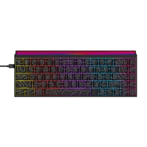 AJAZZ NK68 65% Wired Gaming Keyboard with Shine Through Keycaps