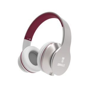 Bingoo F1 2015 Wired Stereo Headphones with Microphone & Volume Control – Silver