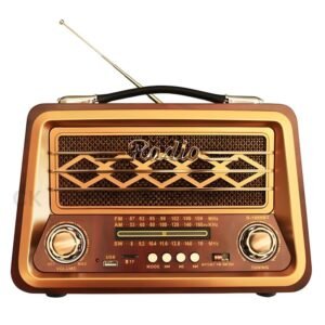 ELETREE R-1956BT Vintage Wooden Radio with Bluetooth, USB & TF