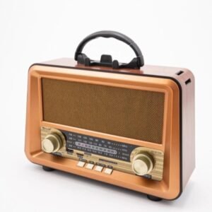 GOLON RX-BT1006 Vintage Wooden Radio with Bluetooth, USB & TF