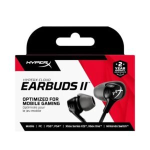 HyperX Cloud Earbuds II – Wired 3.5mm Gaming Earbuds with Microphone
