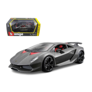 BURAGO LAMBORGHINI SESTO ELEMENTO Diecast Model Car Grey Metallic 1:24