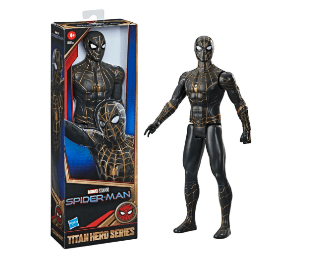 Marvel Spider-Man Titan Hero Series – Black & Gold Suit Action Figure